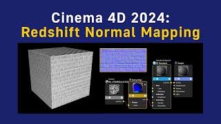 How to apply Redshift Normal Maps in Cinema 4D 2024