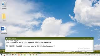 How to Enable NTFS Last Access Timestamp Updates