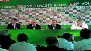 Steve McClaren speaks in a German accent conference Wolfsburg report HD