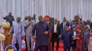 President Bio &  his wife, the First Lady, dancing at their annual end-of-year dinner