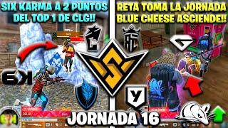 SIX KARMA ACECHA EL TOP 1 DEL CLG!! FREE FIRE WORLD SERIES LATAM *JORNADA16* MUY CERCA A LA FINAL