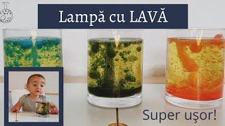 Lampa cu lava | Experiment pentru copii Lava Lamp