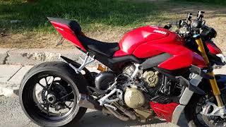 Ducati Streetfighter V4S with full Akrapovic titanium exhaust