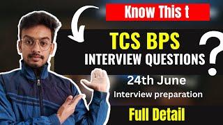 TCS Bps Interview Preparation | Questions | Recruitment process | Online Test | Kn Academy