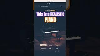 This is a REALISTIC PIANO!