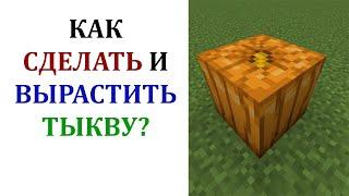 Как вырастить тыкву в майнкрафте? Как сделать тыкву в майнкрафте? Как скрафтить тыкву в майнкрафте?