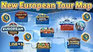 8 Ball Pool - New European Tour Map - 8 Ball Pool European Tour Event - 8 Ball Pool Upcoming Events