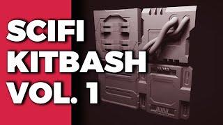 Scifi Kitbash Vol. 1 [001] | How to Model Panels Part A