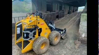 Mucking out the Pigs, on the Pig Farm with a SHERPA Mini Skidsteer Loader