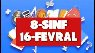 Online maktab online darslar 8-SINF 16-FEVRAL