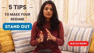 5 Secret Tips to make your resume STAND OUT! 