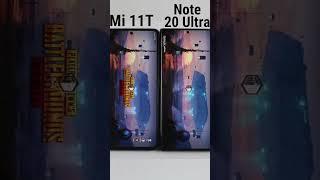 mi 11t vs note 20 ultra #shorts #bgmi #pubg