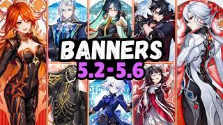 NEW UPDATE! 5.2-5.6 CHARACTER BANNER ROADMAP! CHRONICLED WISH, MAUVIKA & RERUNS - Genshin Impact