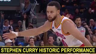 Steph Curry Historic Performance. Perfect 8/8 from Beyond the Arc.