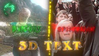 AE like Three Popular 3D TEXTS in Alightmotion (+preset)