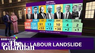 'Labour landslide': BBC presenters announce election exit poll findings