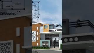 3D Floor plan & Elevation #shorts #youtubeshorts #3drender #youtube #floorplan #3delevation