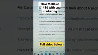 CPA Marketing Paid Traffic Methods =$1480 WITH PROOF CPA Marketing for Beginners partnerstack