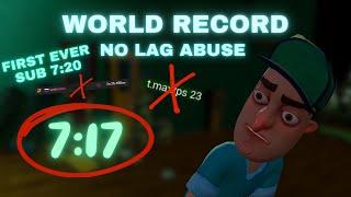 WORLD RECORD Any% No Lag Abuse SUB 7:20 (7:17.467)