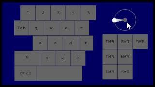 Example of NohBoard input overlay mouse movement