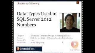 Data Types Used in SQL Server 2012: Numbers