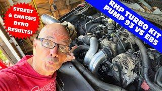 RHP TURBO 5.3L TAHOE TOWING TEST. FULL CHASSIS DYNO & STREET RESULTS. PUMP GAS VS E85. 4-12 PSI!