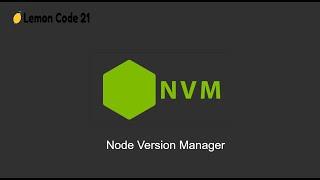 How to Install nvm on windows