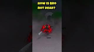 How is bro not dead? #shorts #roblox