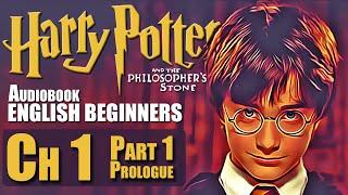 ‍️"HARRY POTTER Chapter 1- PART 1 Prologue (BOOK 1): Audiobook in English for Beginners