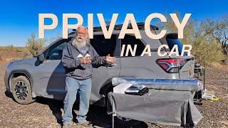 Feel Safe & Secure! BEST Privacy Solutions for Living in a Van, Car or RV!