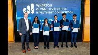 InvestIQ Global Finale Pitch - Wharton Global High School Investment Competition 2023-24