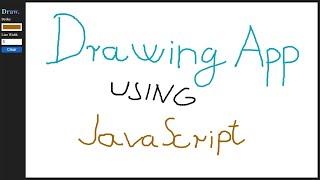 Create a simple drawing app using javascript and HTML5 canvas