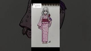 ume (daki human form), speed drawing #anime #drawing #daki #demonslayer #art #animedrawing #animeart