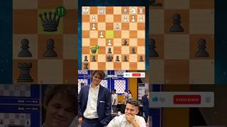 My Favorite Chess Tactic‼️ Magnus and Nepo Reaction #shorts #shorts
