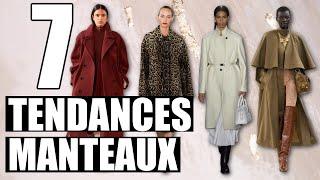 TENDANCES MANTEAUX HIVER 2024/2025