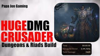 Diablo immortal ￼HUGE DAMAGE Crusader build - low Res