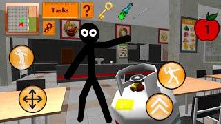 ЗЛОЙ УЧИТЕЛЬ СТИКМЕН СОСЕД Stickman School Neighbor