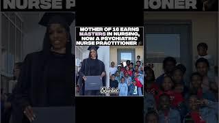 Mom of 16 EARNED Her Master’s?! Now a Psychiatric Nurse Practitioner!  #mother #shorts #viralvideo
