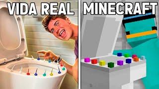 Recreé Bromas de la VIDA REAL En Minecraft!