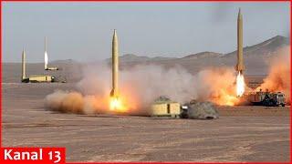 Iran’s Tasnim news agency releases footage of Iran’s ballistic missile strike on Israel