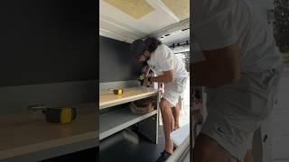 Build my first work bench inside my #cargo #ford #automobile #vanlife #fordtransit @EcoFlowTech