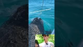 Fun Until This Monster Showed up  Reaction #fishing #saltwater #saltwaterfishing