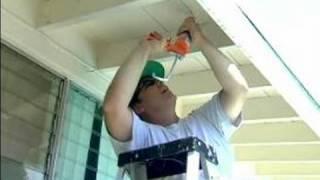 How to Paint Roof Eaves : Caulking Roof Eaves