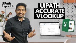 UiPath Tutorial | Accurate VLookup in UiPath (2020) | Uipath Excel Automation | Uipath ExpoHub