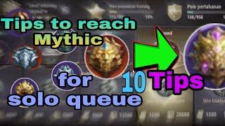 How to reach Mythic rank for solo queue - Mobile Legends BangBang