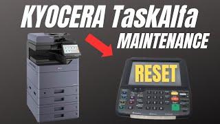 Kyocera TaskAlfa 3501i 4500i 4501i 5501i RESET maintenance