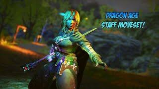 SKYRIM SE, DRAGON AGE STAFF MCO MOVESET!