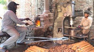 How To Manufacture Iron Holding Blacksmith Tongs In Local Factory | Tongs Manufacturing Process