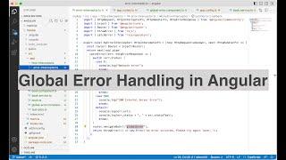 Global Error Handling in Angular