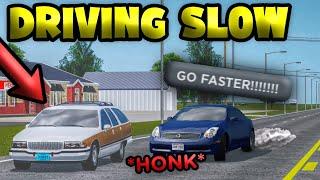 I Drove 30 MPH UNDER The SPEED LIMIT! *GONE HORRIBLY WRONG* | Roblox Greenville Roleplay